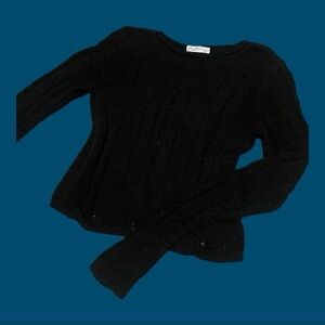 Arizona jean co brand knit distressed cropped sweater size women’s L